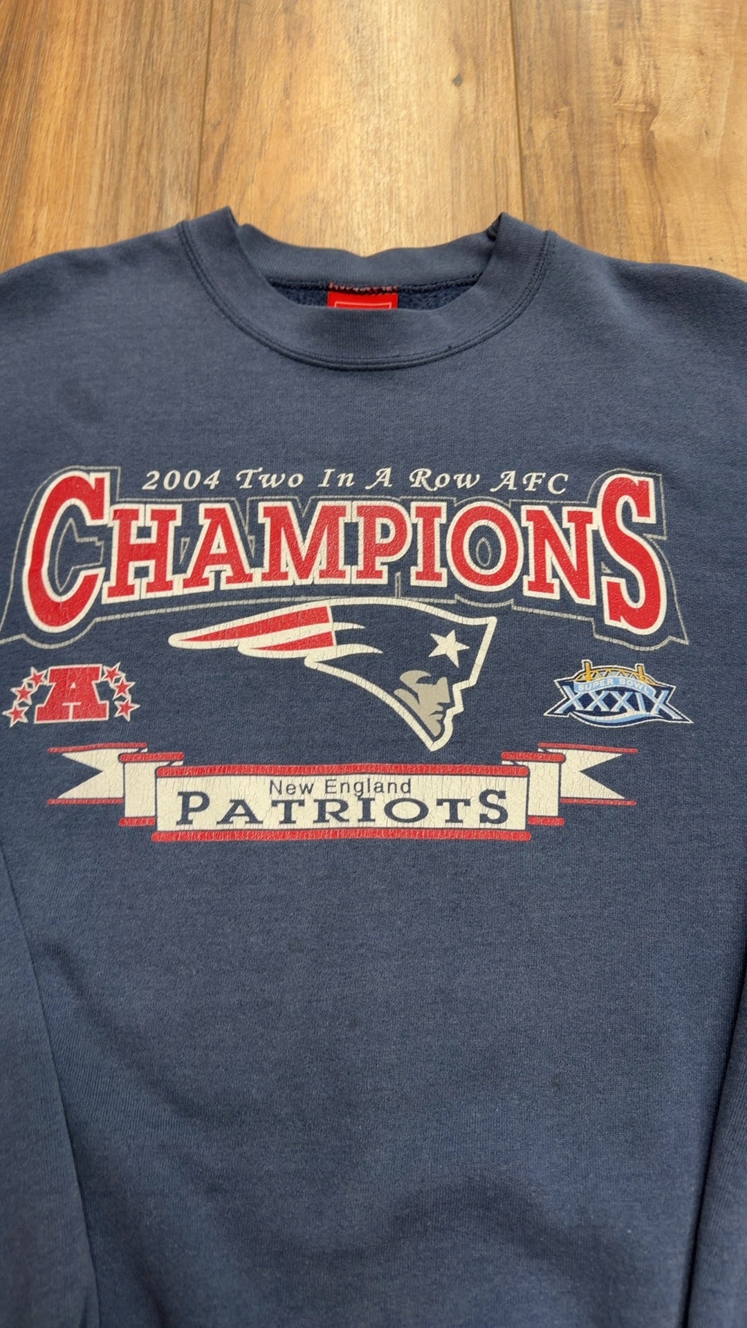 Vintage NFL New England Patriots AFC Champions Crewneck (XXL)