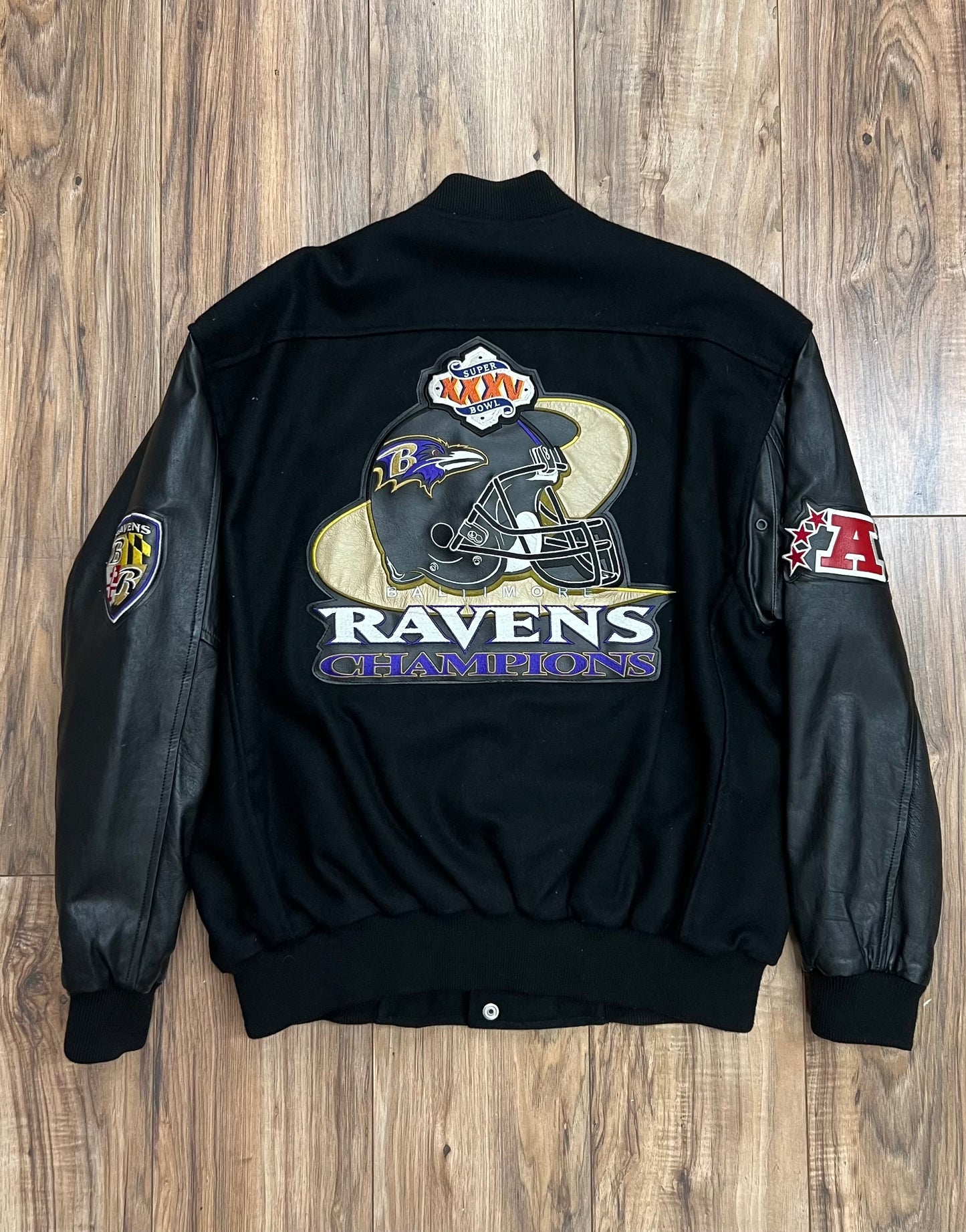 Vintage Baltimore Ravens Super Bowl XXXV Champions Jacket