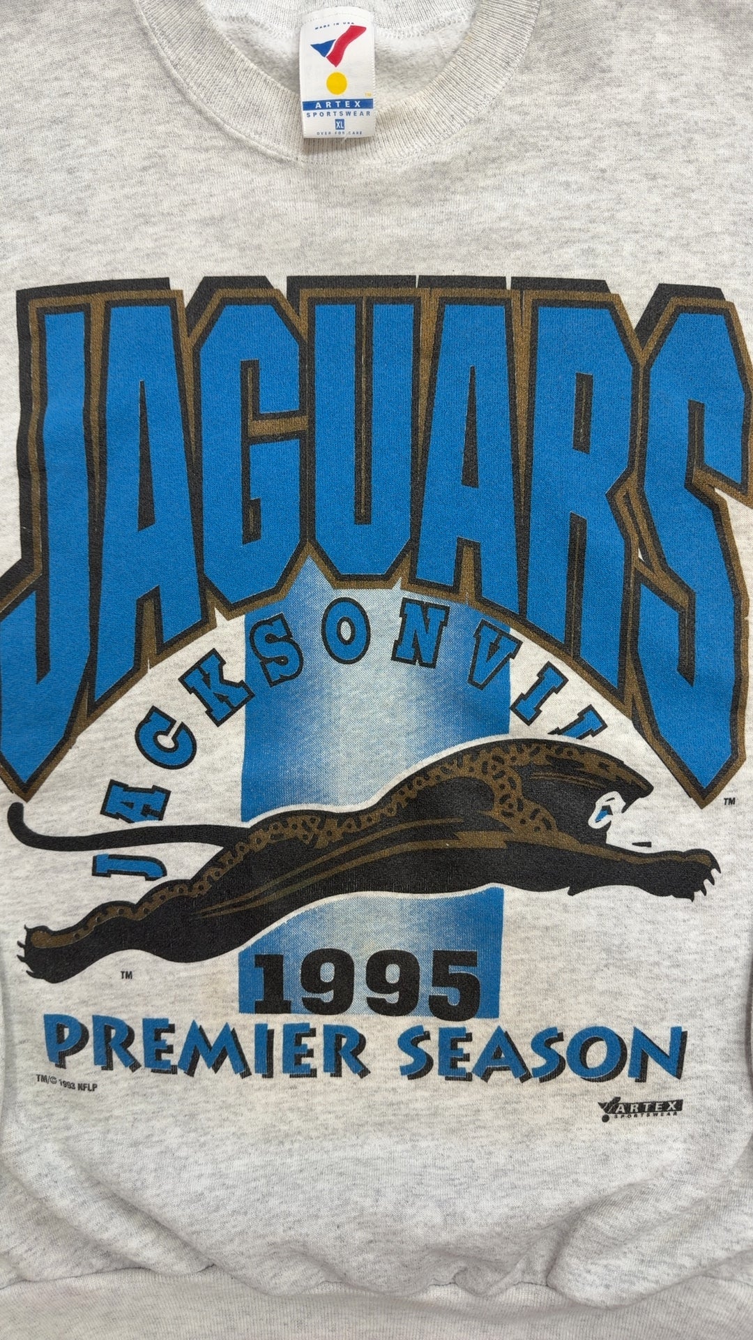 1995 Artex Jacksonville Jaguars Premier Season Crewneck (XL)
