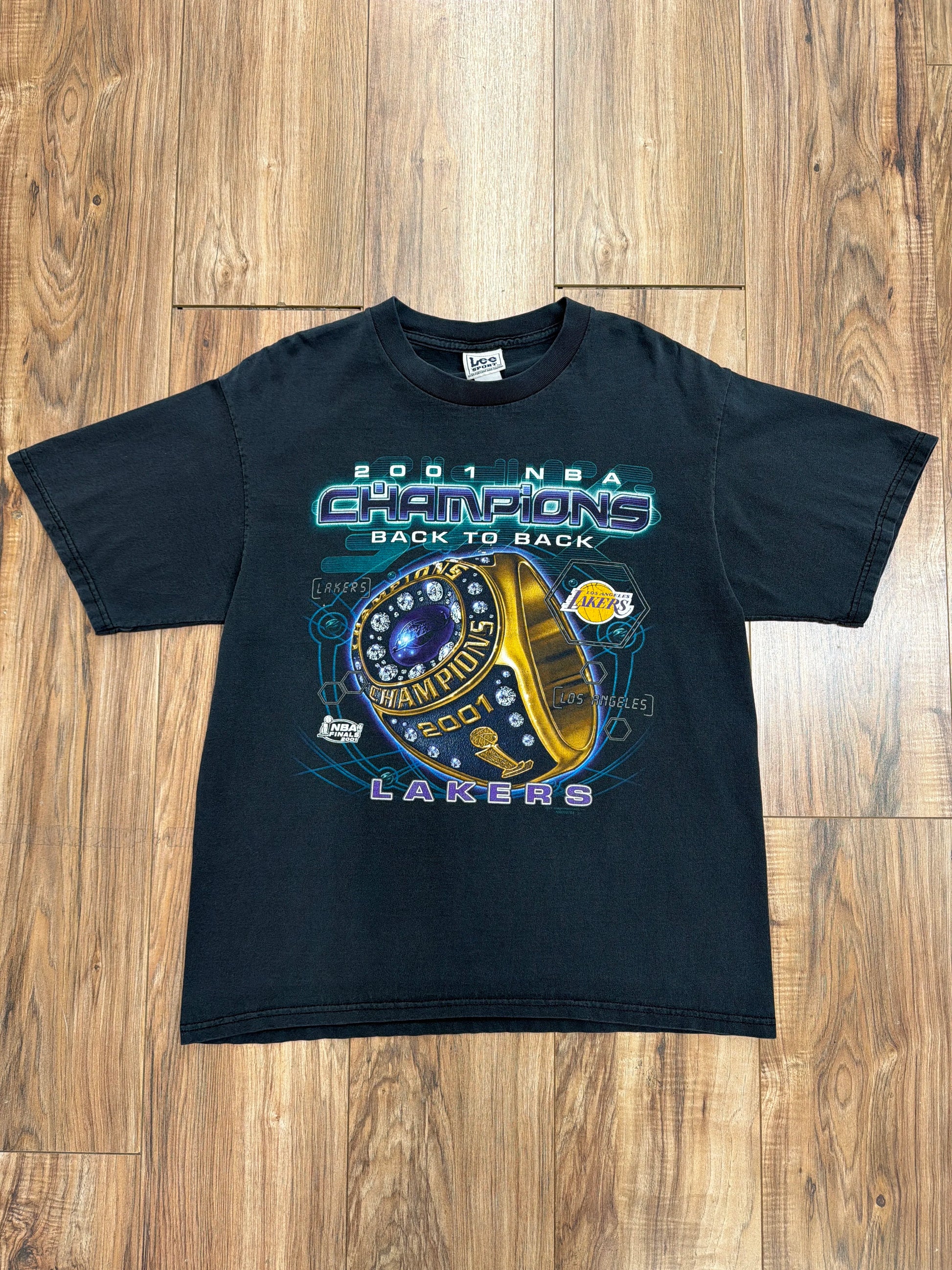 Vintage Lee Sports NBA Los Angeles Lakers "Back to Back" Champions Tee