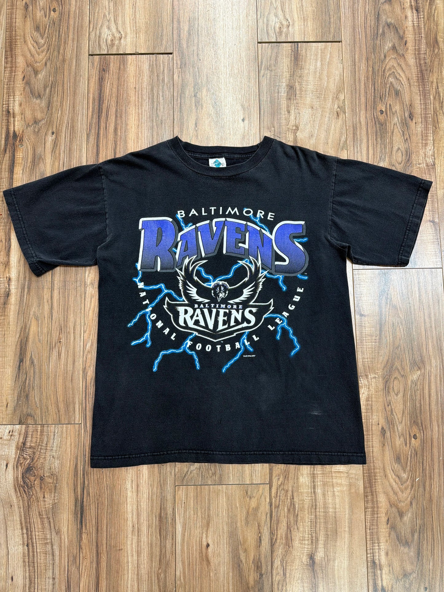 Vintage 90s NFL Baltimore Ravens Lightning Tee