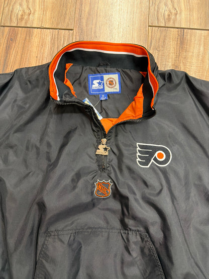 Vintage Starter NHL Philadelphia Flyers Pullover Windbreaker Jacket