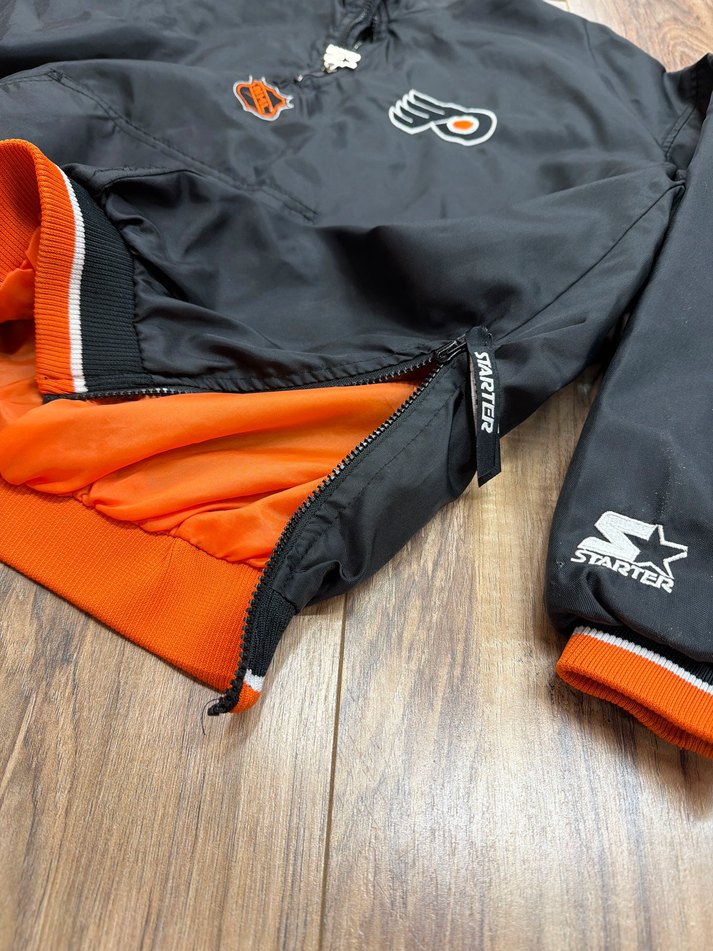 Vintage Starter NHL Philadelphia Flyers Pullover Windbreaker Jacket