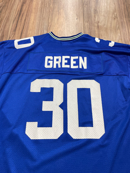 Vintage Logo Athletic Seattle Seahawks Green #30 Jersey (XL)