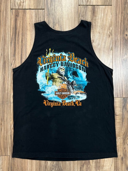 Vintage Virginia Beach Harley-Davidson Tank Top (XL)