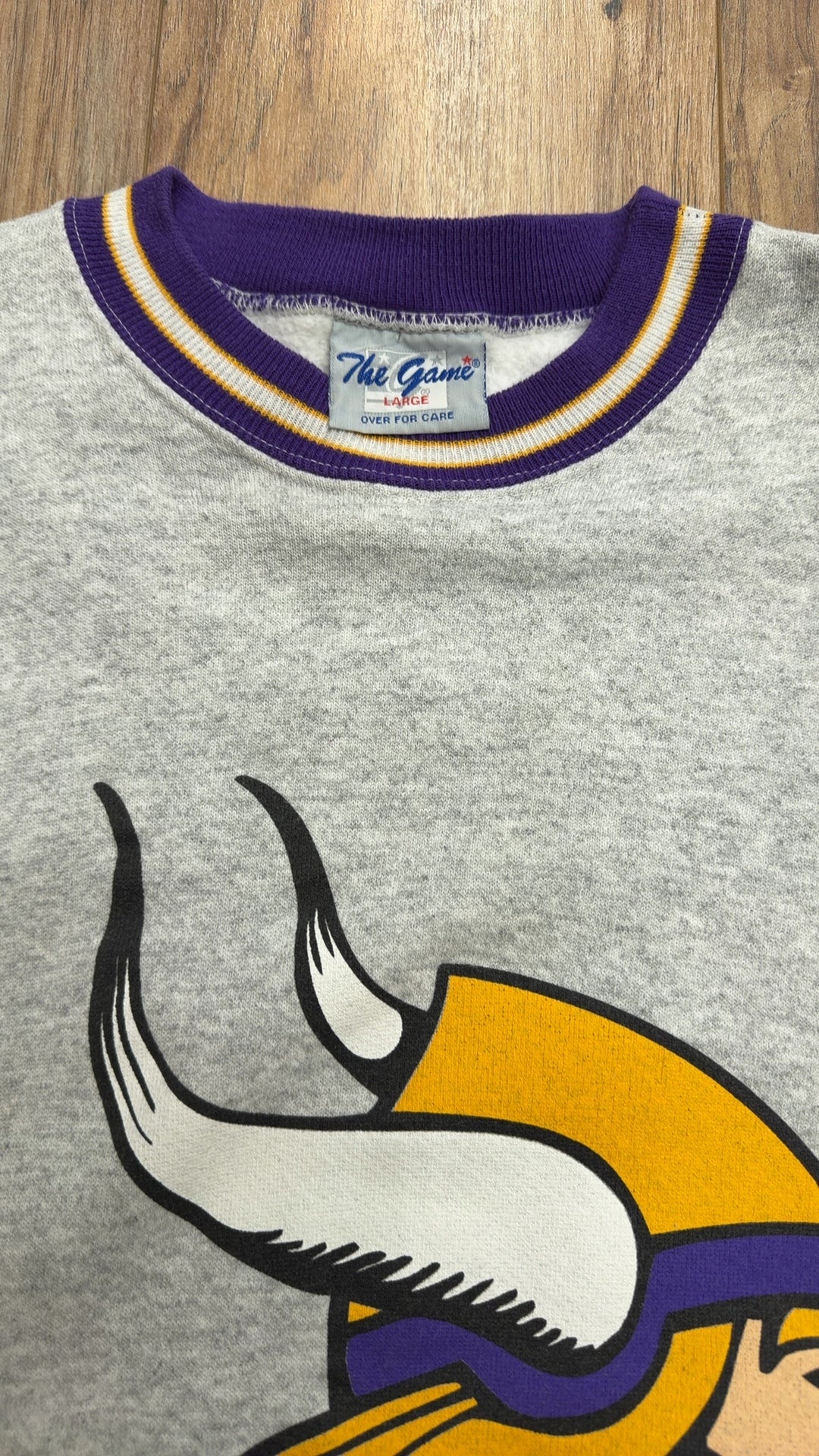 Vintage The Game Minnesota Vikings AOP Crewneck (L)