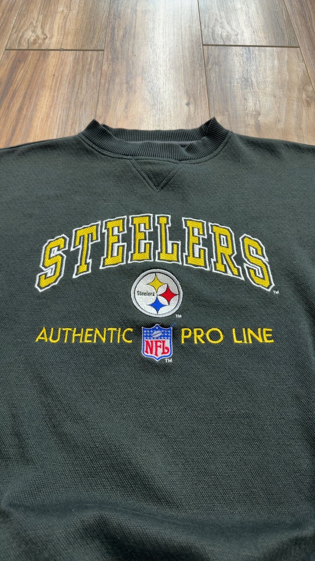 Vintage Logo Athletic Pittsburgh Steelers Crewneck (XXL)