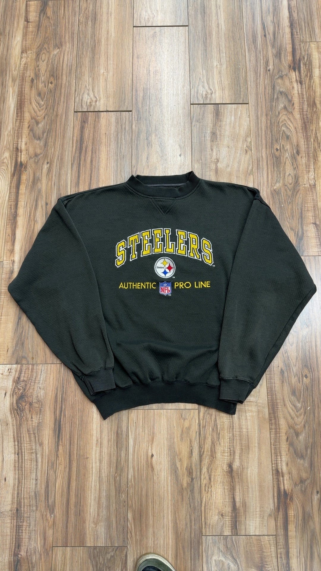 Vintage Logo Athletic Pittsburgh Steelers Crewneck (XXL)