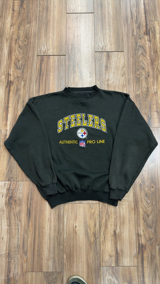 Vintage Logo Athletic Pittsburgh Steelers Crewneck (XXL)