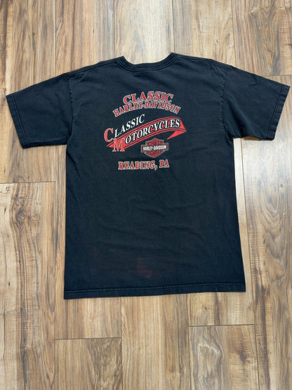 03 Harley Davidson Classic Motorcycles Reading, PA Tee (L)