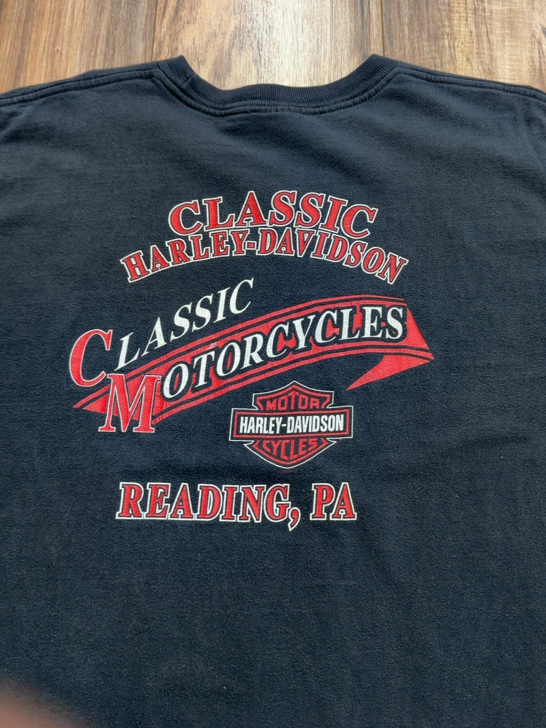 03 Harley Davidson Classic Motorcycles Reading, PA Tee (L)