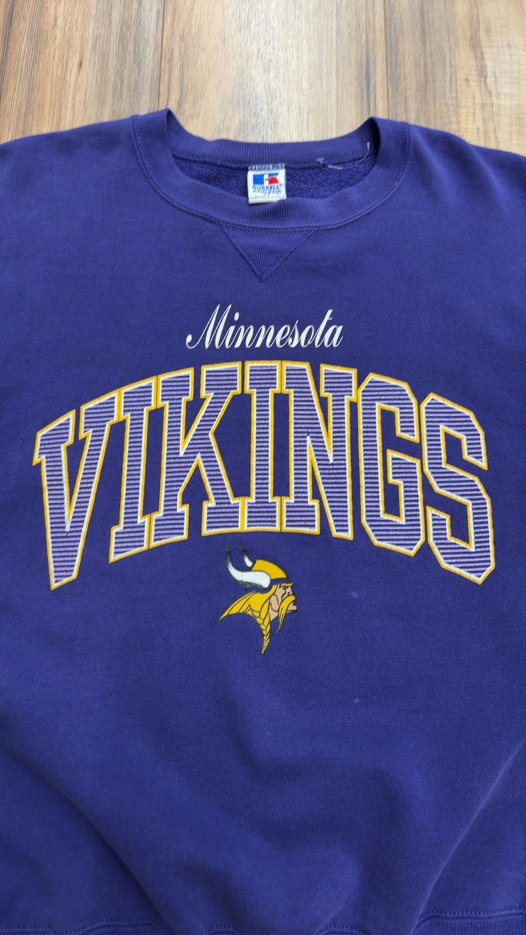 Vintage Russell Athletic Minnesota Vikings Crewneck (XL)