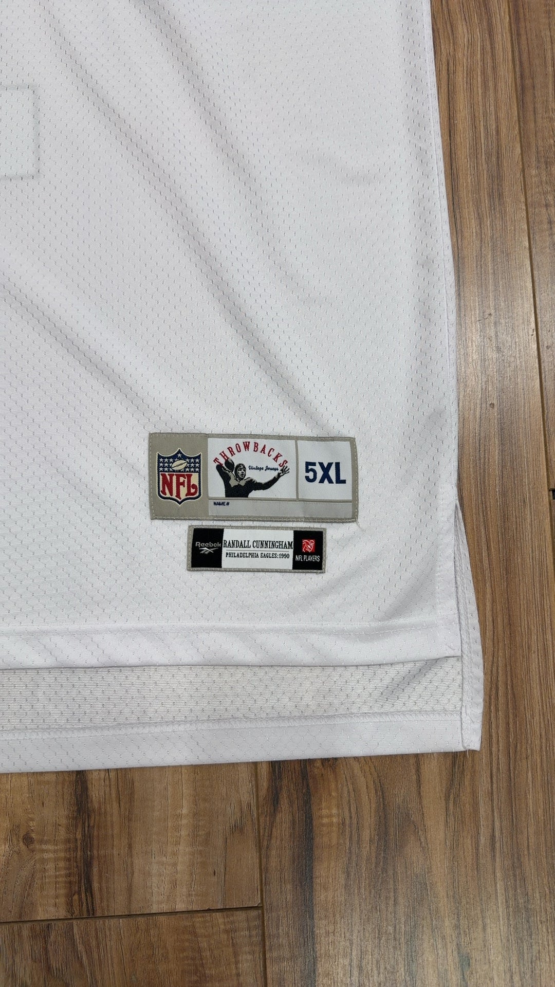 NFL Reebok Throwback Philadelphia Eagles Randell Cunningham Jersey (5XL)