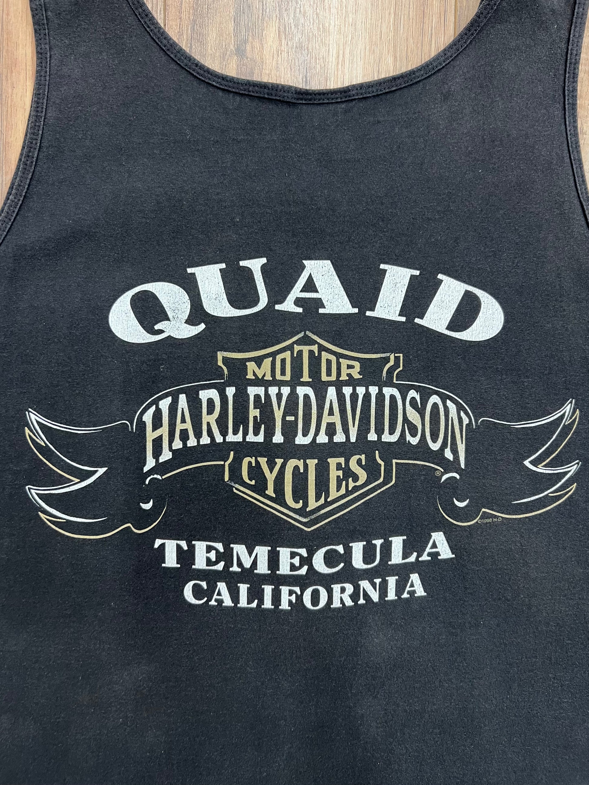 Vintage Quaid Harley-Davidson Tank Top (XL)