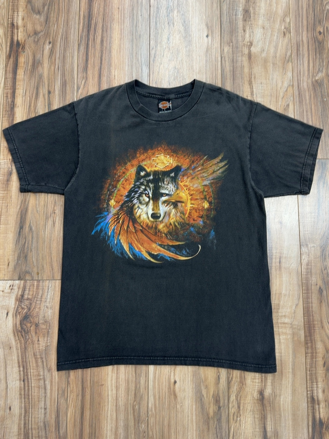 00s Harley Davidson Lake Erie Avon, Ohio Tee (L)