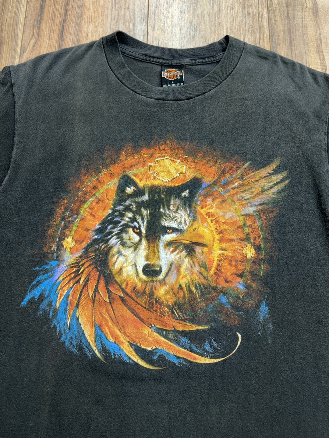 00s Harley Davidson Lake Erie Avon, Ohio Tee (L)