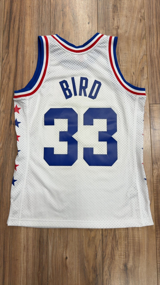 Mitchell &amp; Ness NBA Throwback #30 Larry Bird All Star Jersey (M)