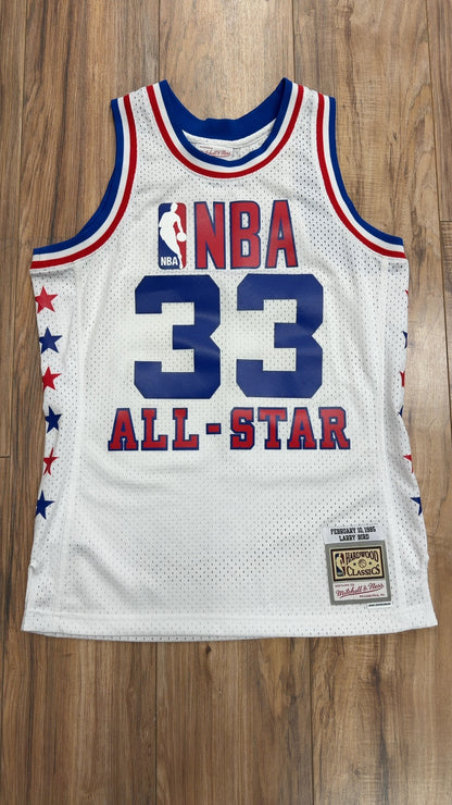 Mitchell &amp; Ness NBA Throwback #30 Larry Bird All Star Jersey (M)