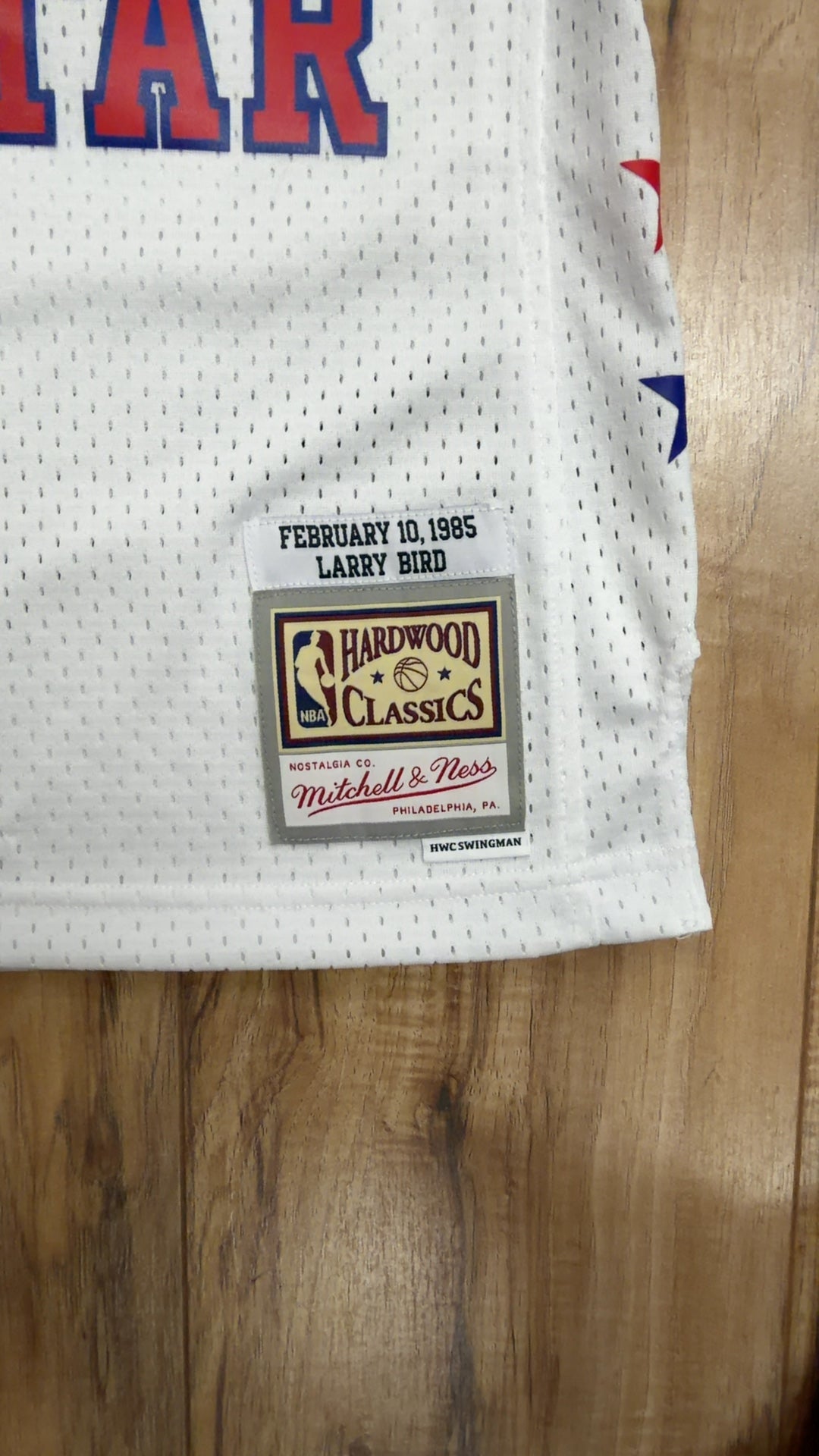 Mitchell &amp; Ness NBA Throwback #30 Larry Bird All Star Jersey (M)