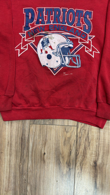 Vintage Logo 7 New England Patriots Crewneck (S)