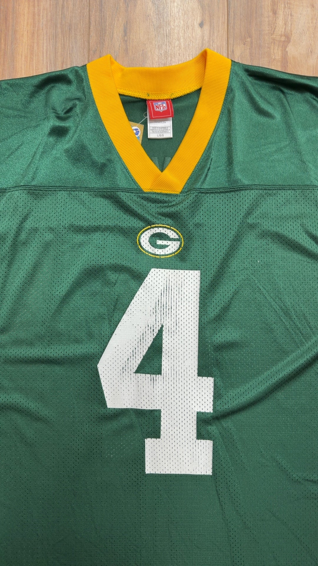 Vintage Reebok Green Bay Packers #4 Brett Favre Jersey (L)
