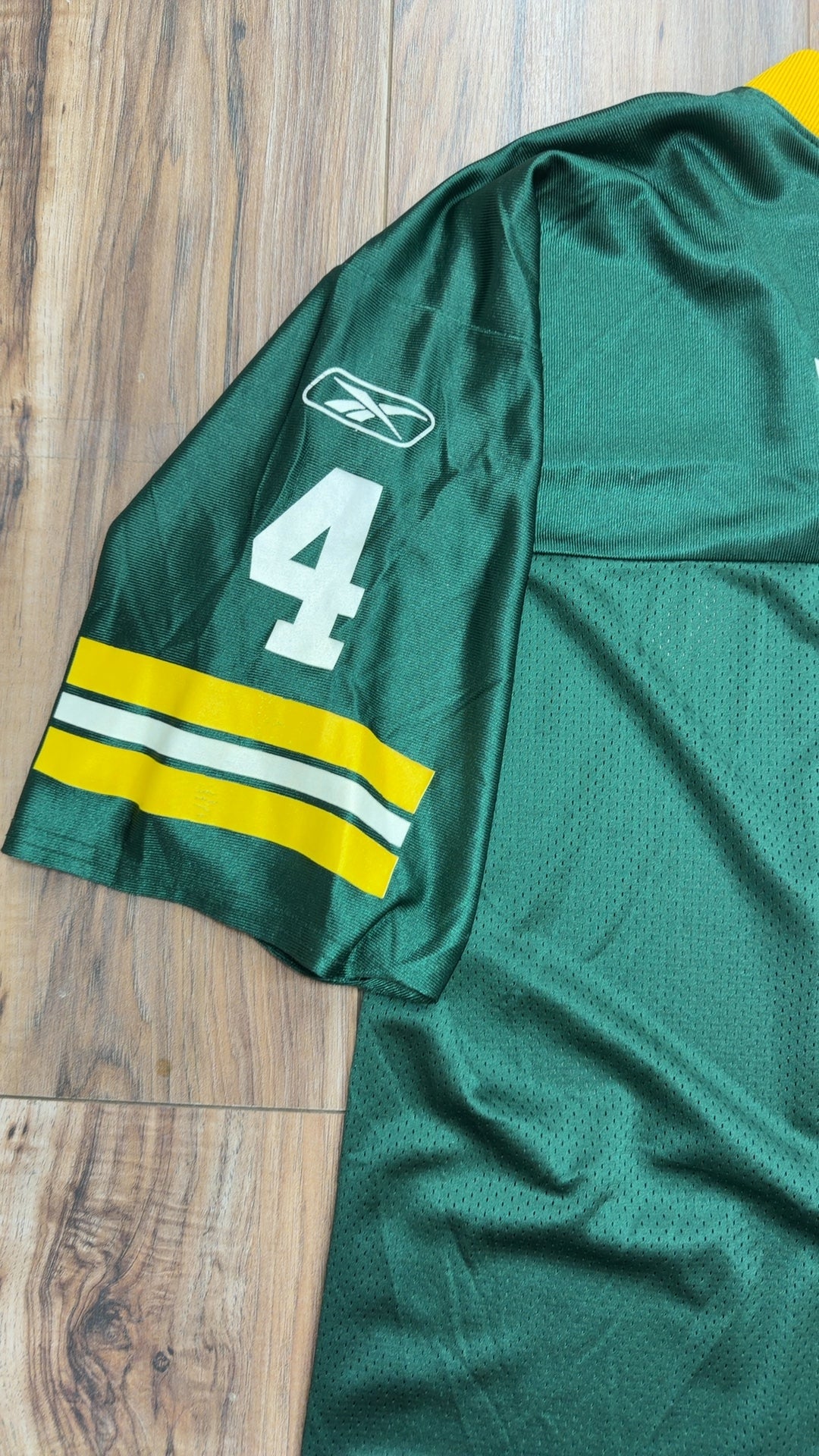 Vintage Reebok Green Bay Packers #4 Brett Favre Jersey (L)