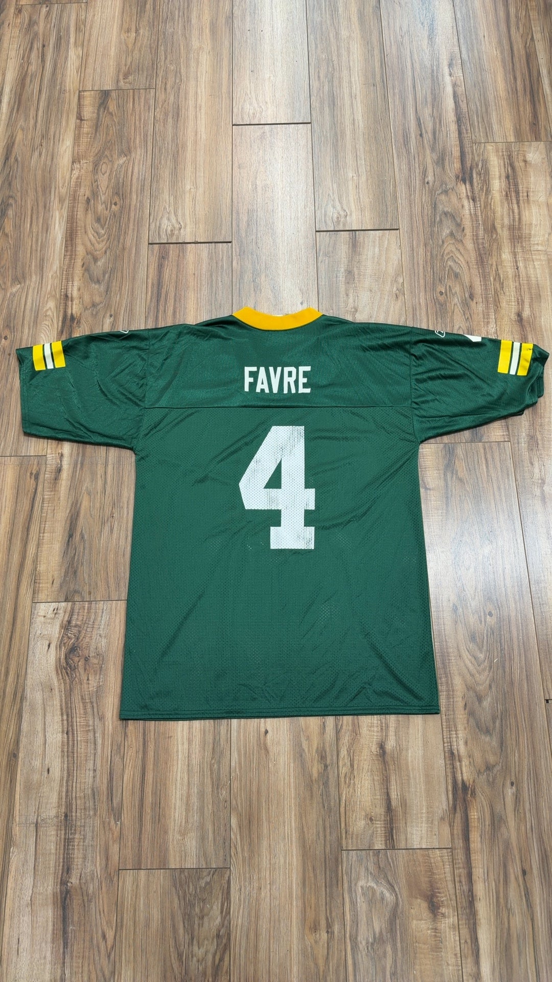 Vintage Reebok Green Bay Packers #4 Brett Favre Jersey (L)