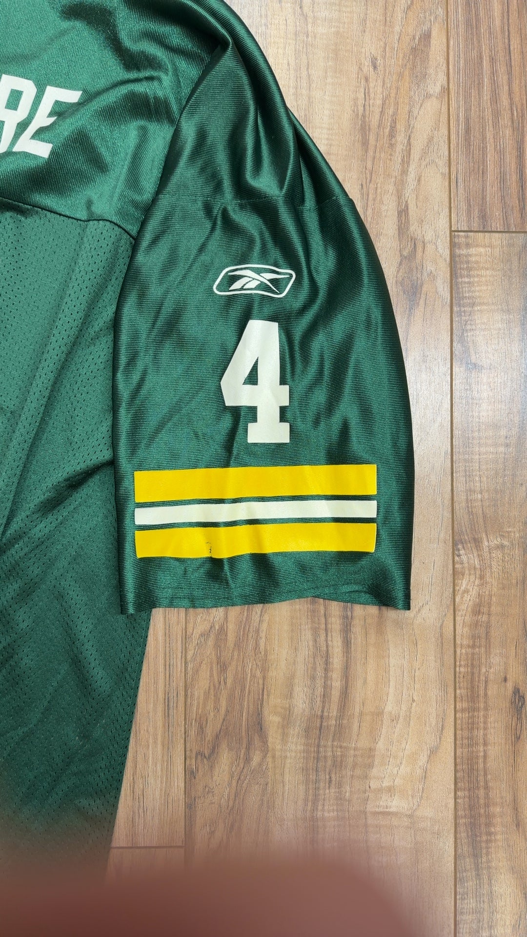 Vintage Reebok Green Bay Packers #4 Brett Favre Jersey (L)