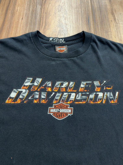 00s Harley Davidson Okoboii, Iowa Tee (L)