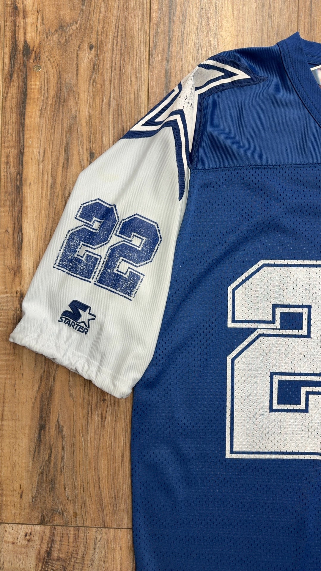 Vintage Starter Dallas Cowboys #22 Emmitt Smith Jersey (L)