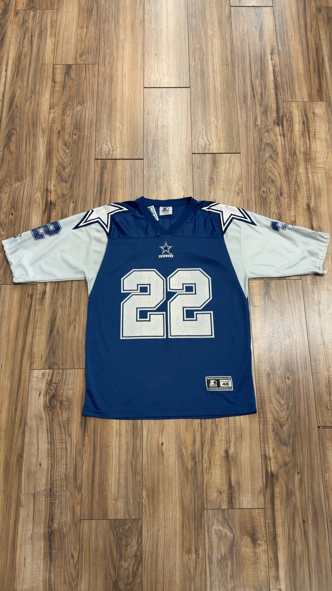 Vintage Starter Dallas Cowboys #22 Emmitt Smith Jersey (L)