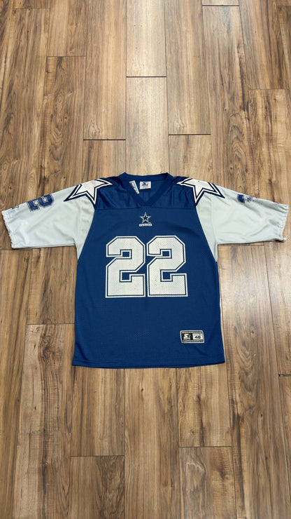 Vintage Starter Dallas Cowboys #22 Emmitt Smith Jersey (L)