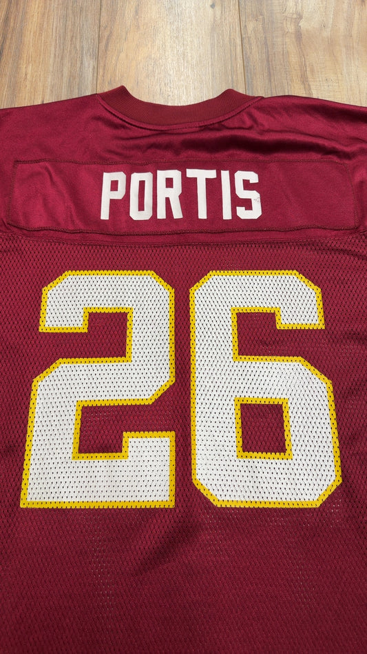 Y2K Reebok Washington Redskins #26 Clinton Portis Jersey (M)
