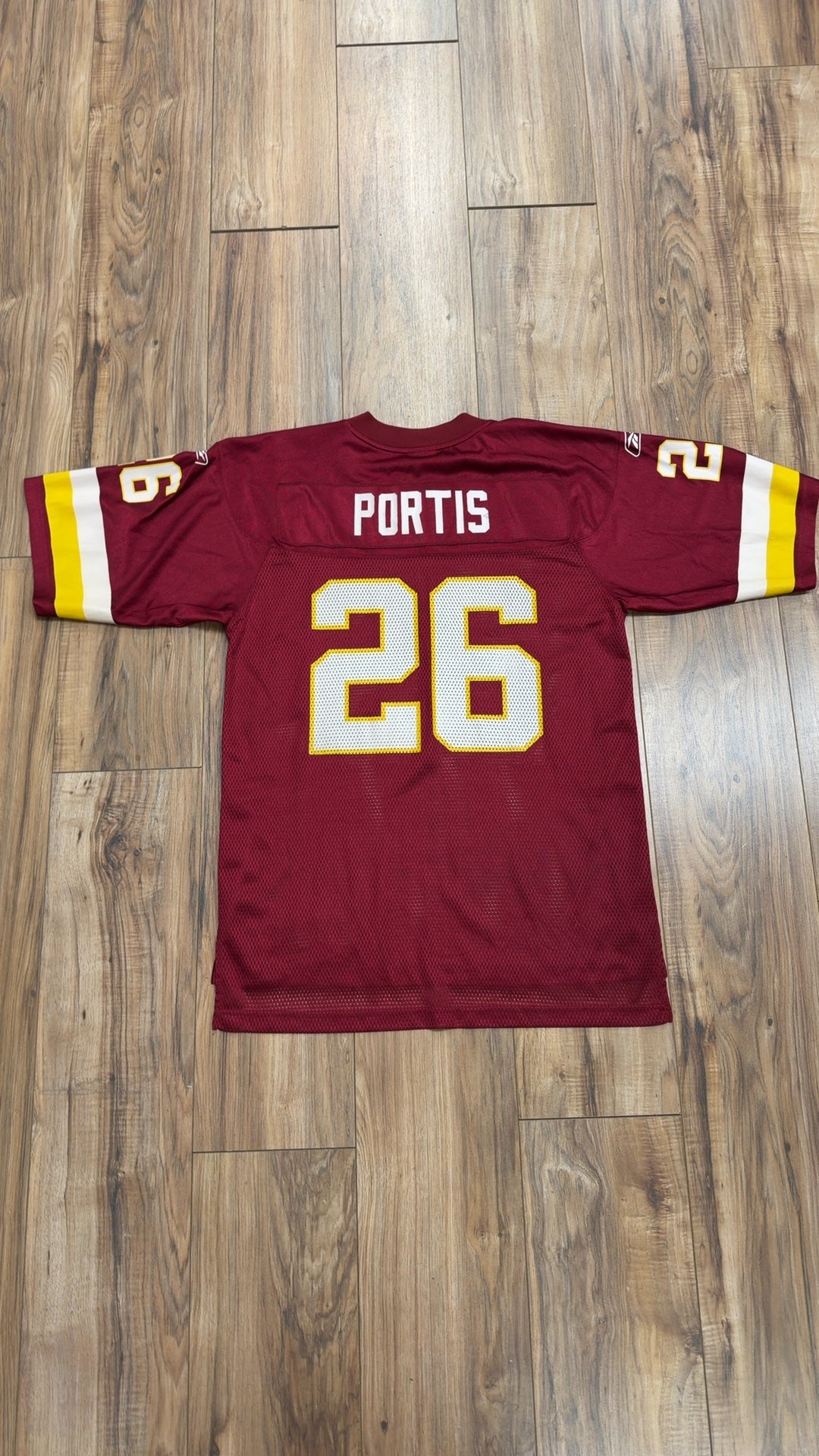 Y2K Reebok Washington Redskins #26 Clinton Portis Jersey (M)