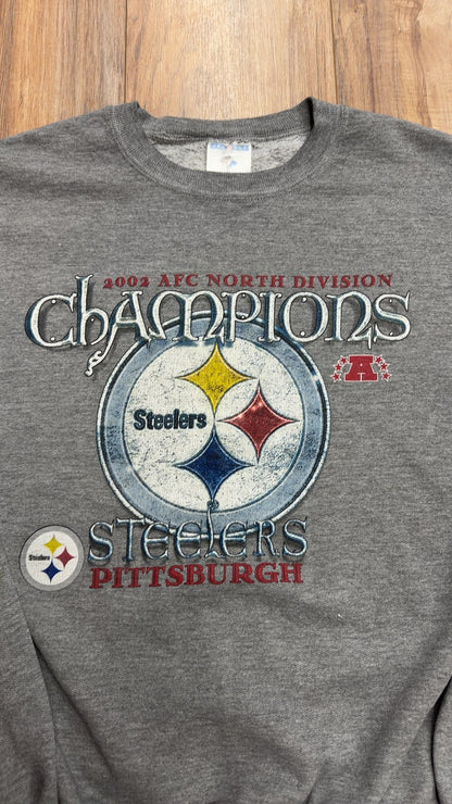 2004 Jerzees Pittsburgh Steelers AFC North Divison Crewneck (XL)