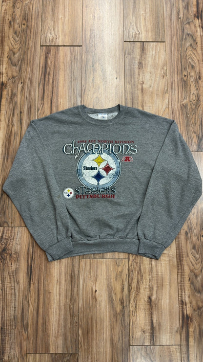 2004 Jerzees Pittsburgh Steelers AFC North Divison Crewneck (XL)