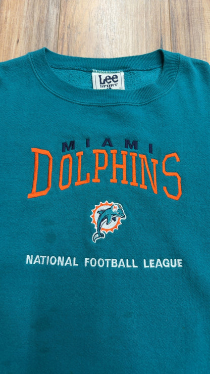 Vintage Lee Sports Miami Dolphins Crewneck (L)