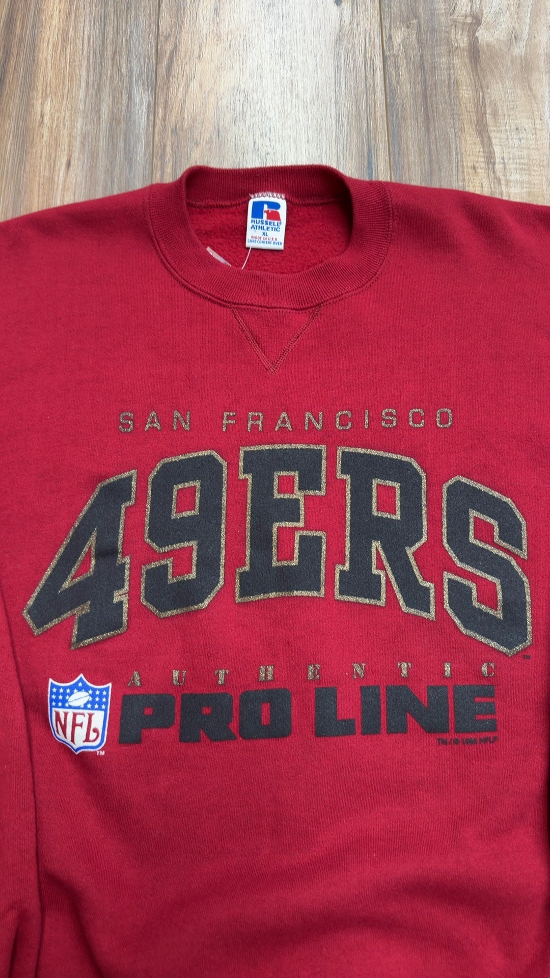 1996 Russell Athletic San Francisco 49ers Crewneck (XL)