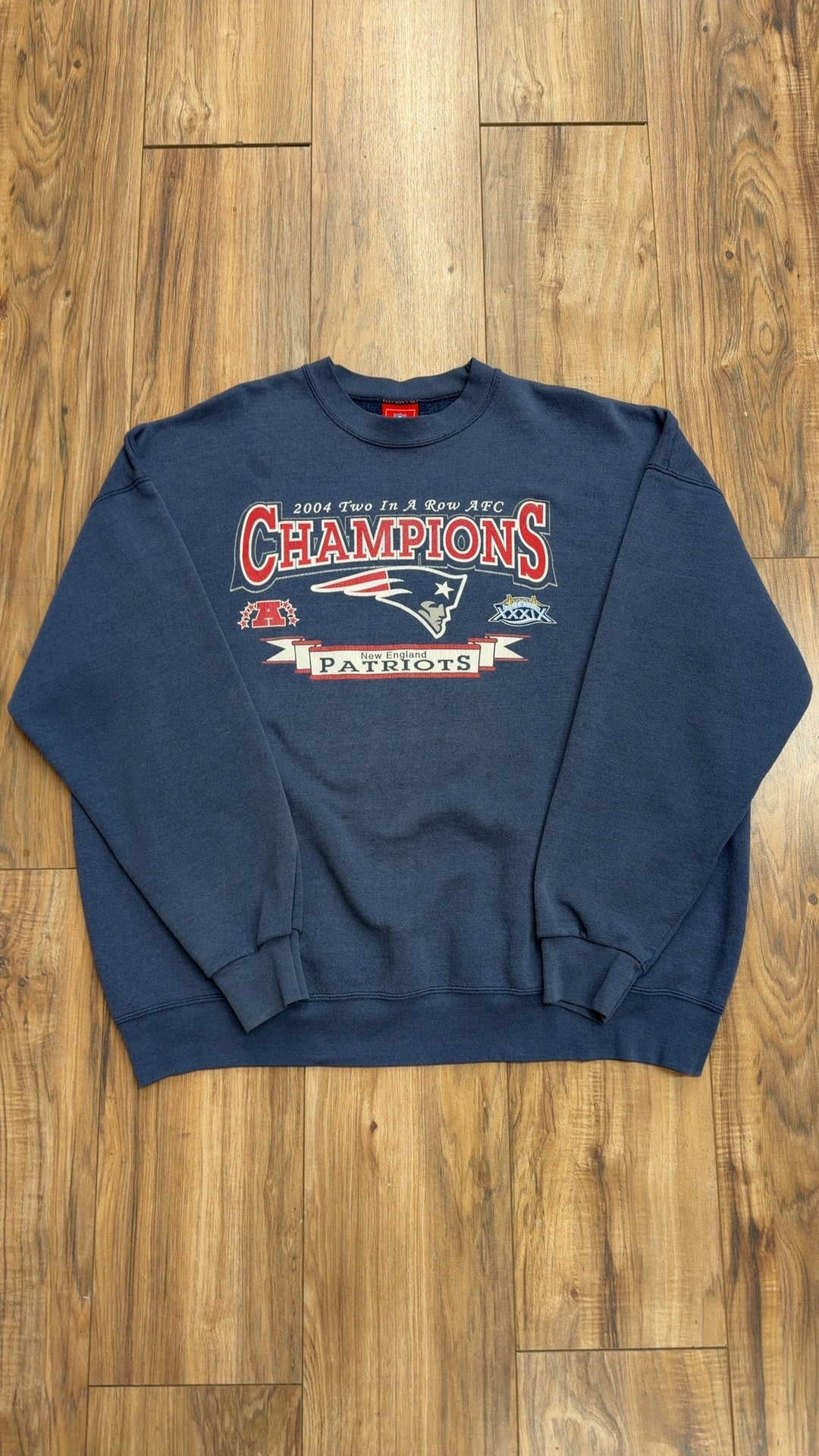Vintage NFL New England Patriots AFC Champions Crewneck (XXL)