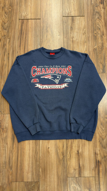 Vintage NFL New England Patriots AFC Champions Crewneck (XXL)