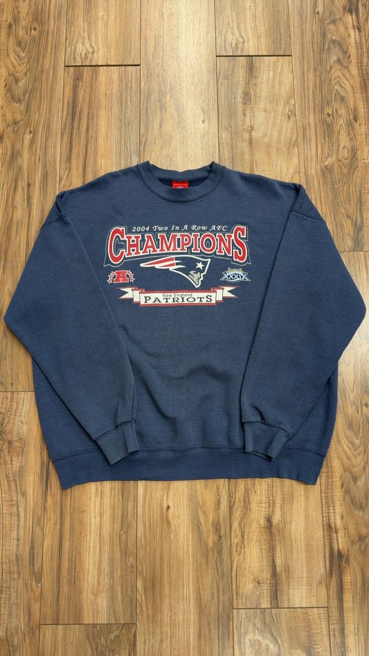 Vintage NFL New England Patriots AFC Champions Crewneck (XXL)