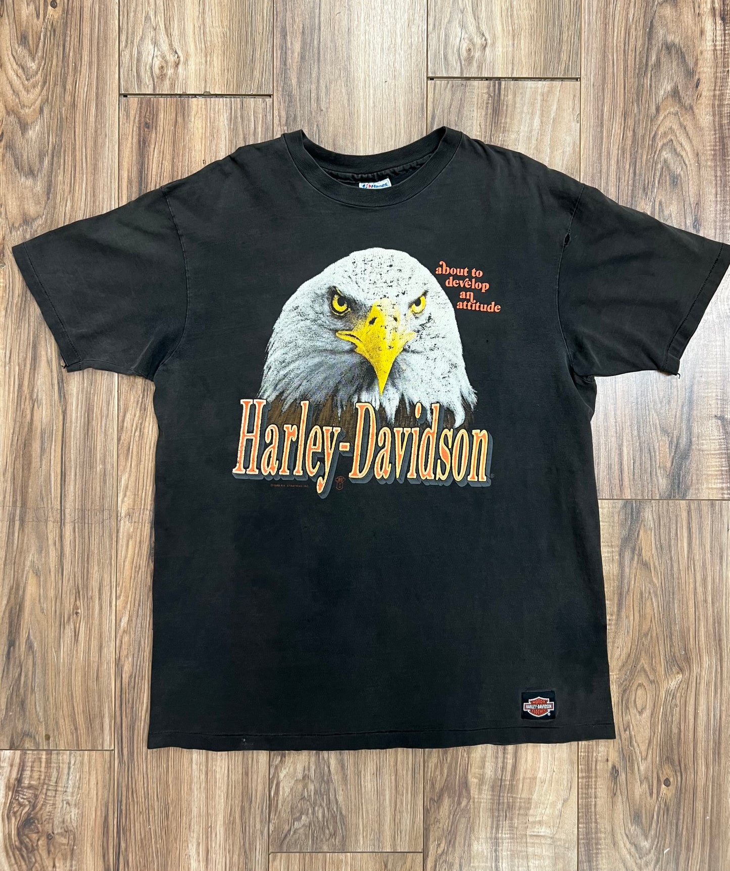90' Mike Lewis Harley-Davidson Lawton, OK T-shirt (XL)