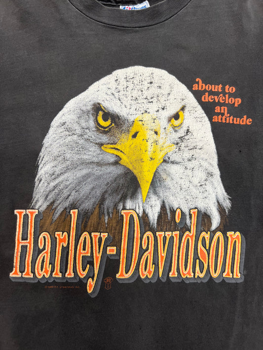 90' Mike Lewis Harley-Davidson Lawton, OK T-shirt (XL)