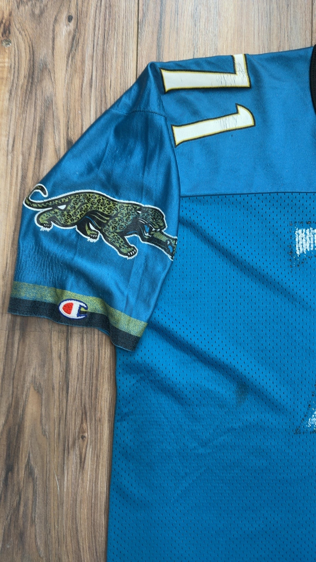 Vintage Champion Jacksonville Jaguars #71 Tony Boselli Jersey (XL)