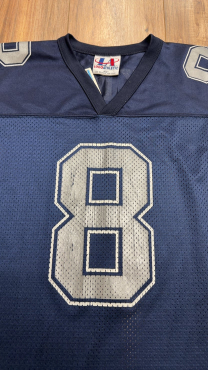 Vintage Logo Athletic Dallas Cowboys #8 Troy Aikman Jersey (XL)