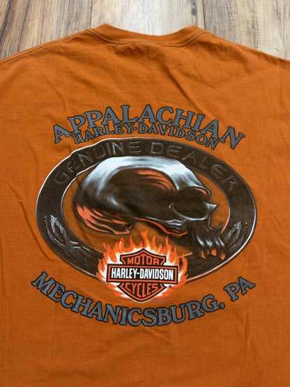 00s Harley Davidson Appalachian Mechanicsburg, PA Tee (L)