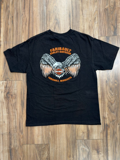 08 Harley Davidson Faribaut, Minnesota Tee (L)