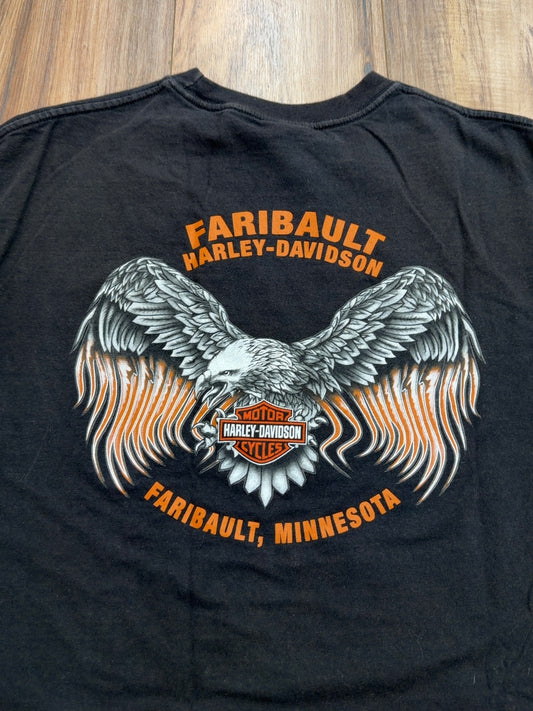 08 Harley Davidson Faribaut, Minnesota Tee (L)