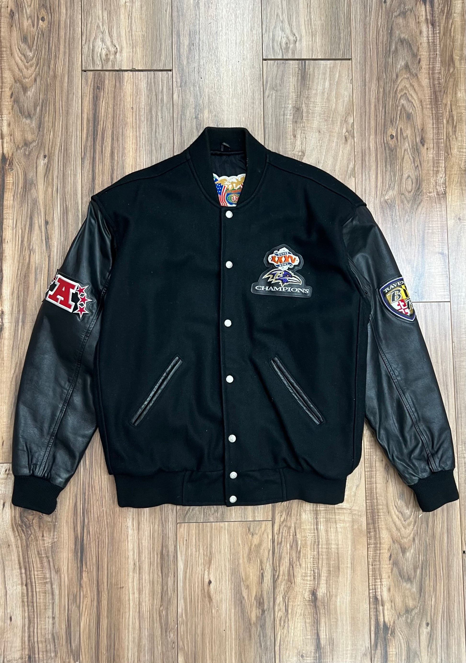Vintage Baltimore Ravens Super Bowl XXXV Champions Jacket