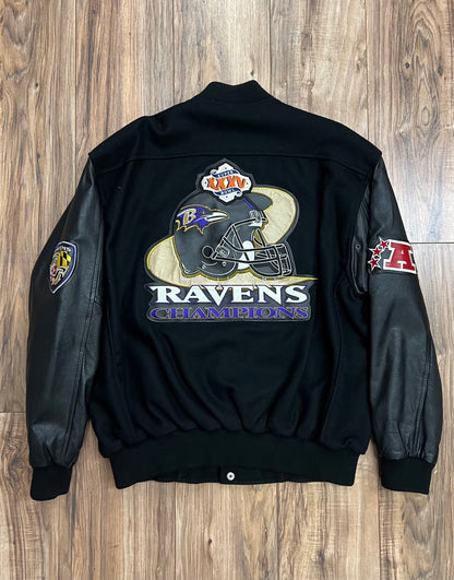 Vintage Baltimore Ravens Super Bowl XXXV Champions Jacket